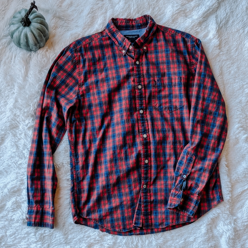 Athletic Fit AEO Plaid
